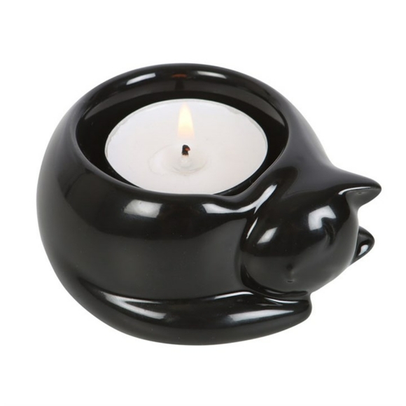 Black Cat Tea light Candle Holder - Picture 1 of 4